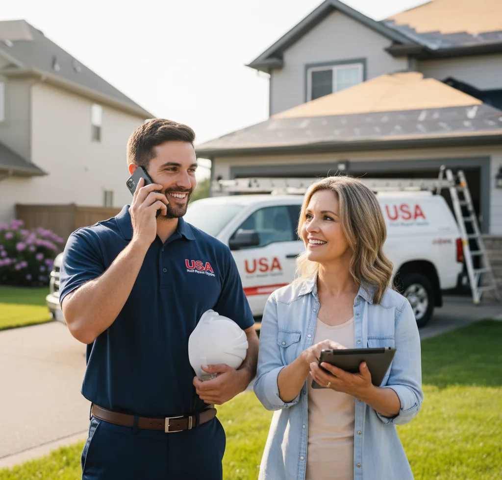 USA Roof Repair Experts customer support in Chandlersville
